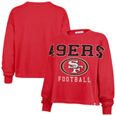 San Francisco 49ers 47 brand '47 Women's Outreach City Oversized Long Sleeve T-Shirt