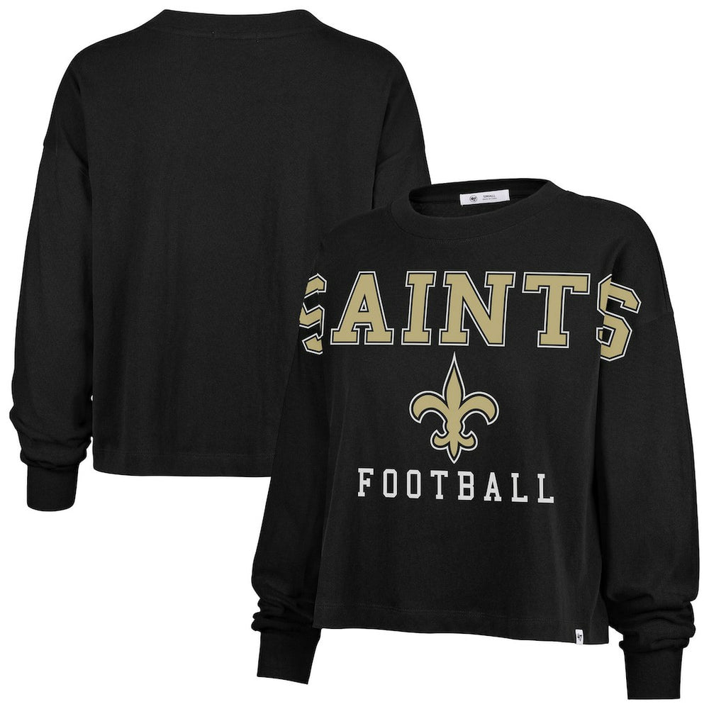 New Orleans Saints 47 brand '47 Women's Outreach City Oversized Long Sleeve T-Shirt