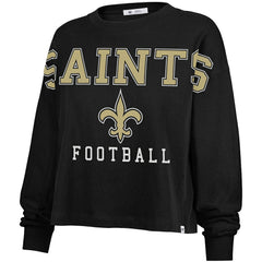 New Orleans Saints 47 brand '47 Women's Outreach City Oversized Long Sleeve T-Shirt