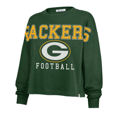 Green Bay Packers 47 brand '47 Women's Outreach City Oversized Long Sleeve T-Shirt