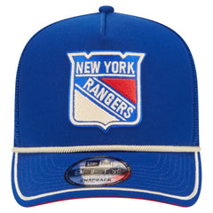 New York Rangers New Era Vintage Team Rope A-Frame 9FIFTY Snapback Hat Discount