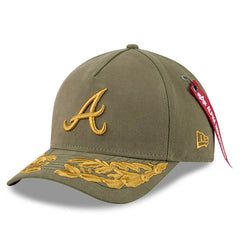 Atlanta Braves New Era x Alpha Industries A-Frame 9FORTY Adjustable Hat | MLB New
