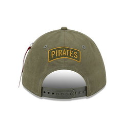Pittsburgh Pirates New Era x Alpha Industries A-Frame 9FORTY Adjustable Hat | MLB For sale