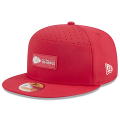 Kansas City Chiefs New Era 2025 Sideline Split Panel 9FIFTY Snapback Hat
