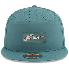 Philadelphia Eagles New Era 2025 Sideline Split Panel 9FIFTY Snapback Hat