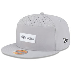 Baltimore Ravens New Era 2025 Sideline Split Panel 9FIFTY Snapback Hat