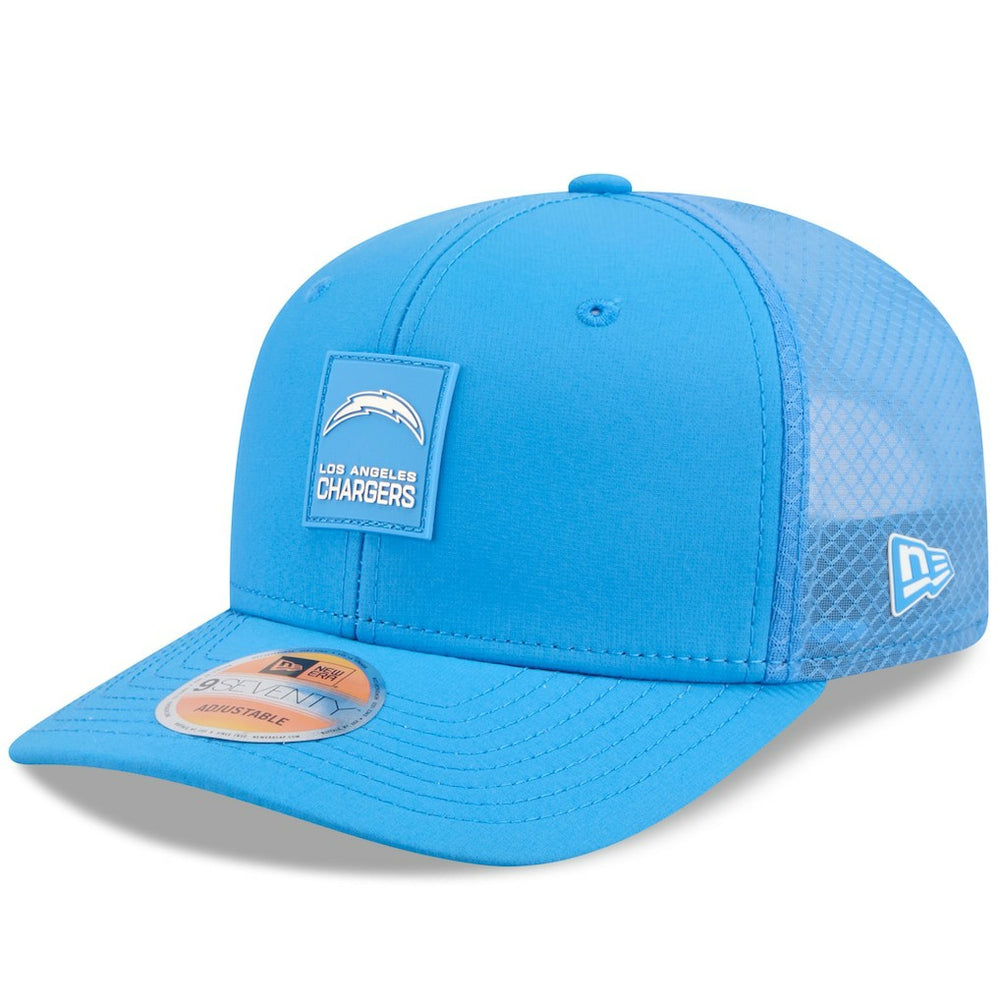Los Angeles Chargers New Era 2025 Sideline 9SEVENTY Trucker Adjustable Hat