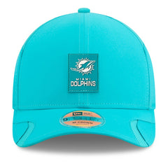 Miami Dolphins New Era 2025 Sideline M-Crown 9FORTY Adjustable Hat