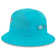 Miami Dolphins New Era 2025 Sideline Bucket Hat