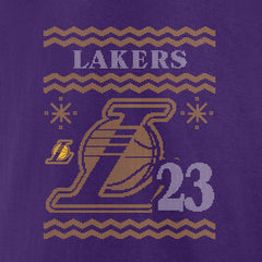 LeBron James Los Angeles Lakers Ugly Sweater Name & Number T-Shirt Discount