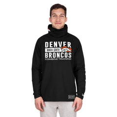 Denver Broncos New Era Functional Fandom Balaclava Helmet Stripe Tri-Blend Hoodie