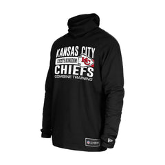 Kansas City Chiefs New Era Functional Fandom Balaclava Helmet Stripe Tri-Blend Hoodie