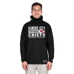 Kansas City Chiefs New Era Functional Fandom Balaclava Helmet Stripe Tri-Blend Hoodie