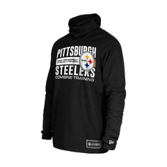 Pittsburgh Steelers New Era Functional Fandom Balaclava Helmet Stripe Tri-Blend Hoodie
