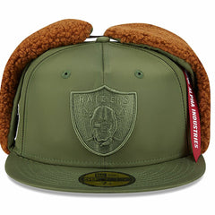 Las Vegas Raiders New Era x Alpha Industries Dog Ears 59FIFTY Fitted Hat
