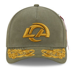 Los Angeles Rams New Era x Alpha Industries A-Frame 9FORTY Adjustable Hat