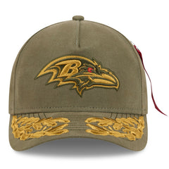 Baltimore Ravens New Era x Alpha Industries A-Frame 9FORTY Adjustable Hat