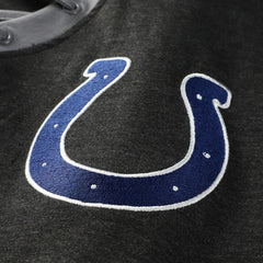 Indianapolis Colts New Era Women's Plus Size Throwback Lace-Up Long Sleeve T-Shirt