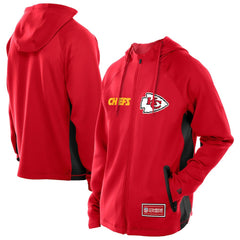 Kansas City Chiefs New Era Combine Authentic Raglan Scuba Full-Zip Hoodie
