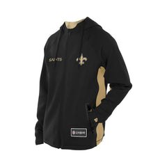 New Orleans Saints New Era Combine Authentic Raglan Scuba Full-Zip Hoodie
