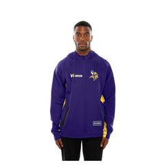 Minnesota Vikings New Era Combine Authentic Raglan Scuba Full-Zip Hoodie