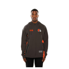Cleveland Browns New Era Combine Authentic Raglan Scuba Full-Zip Hoodie