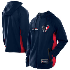 Houston Texans New Era Combine Authentic Raglan Scuba Full-Zip Hoodie