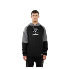 Las Vegas Raiders New Era Combine Authentic Color Block Raglan Pullover Hoodie