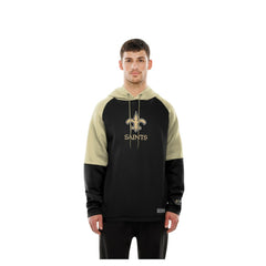 New Orleans Saints New Era Combine Authentic Color Block Raglan Pullover Hoodie