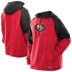 San Francisco 49ers New Era Combine Authentic Color Block Raglan Pullover Hoodie