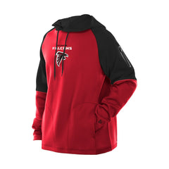 Atlanta Falcons New Era Combine Authentic Color Block Raglan Pullover Hoodie