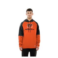 Cincinnati Bengals New Era Combine Authentic Color Block Raglan Pullover Hoodie