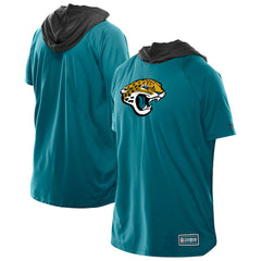 Jacksonville Jaguars New Era Combine Authentic Hooded Raglan Short-Sleeve T-Shirt