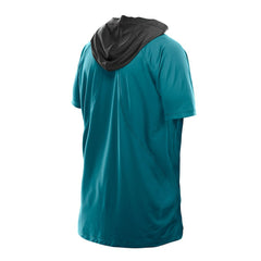 Jacksonville Jaguars New Era Combine Authentic Hooded Raglan Short-Sleeve T-Shirt