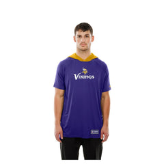 Minnesota Vikings New Era Combine Authentic Hooded Raglan Short-Sleeve T-Shirt