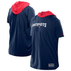 New England Patriots New Era Combine Authentic Hooded Raglan Short-Sleeve T-Shirt
