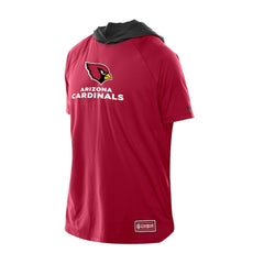 Arizona Cardinals New Era Combine Authentic Hooded Raglan Short-Sleeve T-Shirt