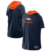 Denver Broncos New Era Combine Authentic Hooded Raglan Short-Sleeve T-Shirt