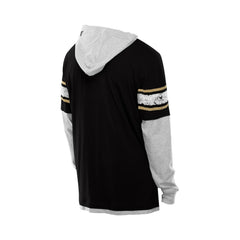 New Orleans Saints New Era Twofer Layered Long Sleeve Hoodie T-Shirt