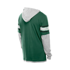 New York Jets New Era Twofer Layered Long Sleeve Hoodie T-Shirt
