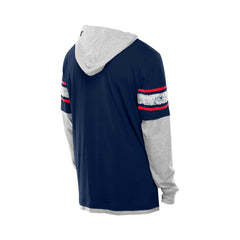 Houston Texans New Era Twofer Layered Long Sleeve Hoodie T-Shirt