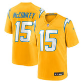 Los Angeles Chargers Nike Ladd McConkey Alternate Charger Power Game Player Jersey
