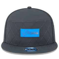 Detroit Lions New Era 2025 Sideline Cold Weather Split Panel 9FIFTY Snapback Hat