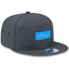 Detroit Lions New Era 2025 Sideline Cold Weather Split Panel 9FIFTY Snapback Hat