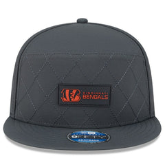 Cincinnati Bengals New Era 2025 Sideline Cold Weather Split Panel 9FIFTY Snapback Hat