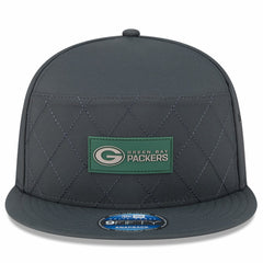 Green Bay Packers New Era 2025 Sideline Cold Weather Split Panel 9FIFTY Snapback Hat