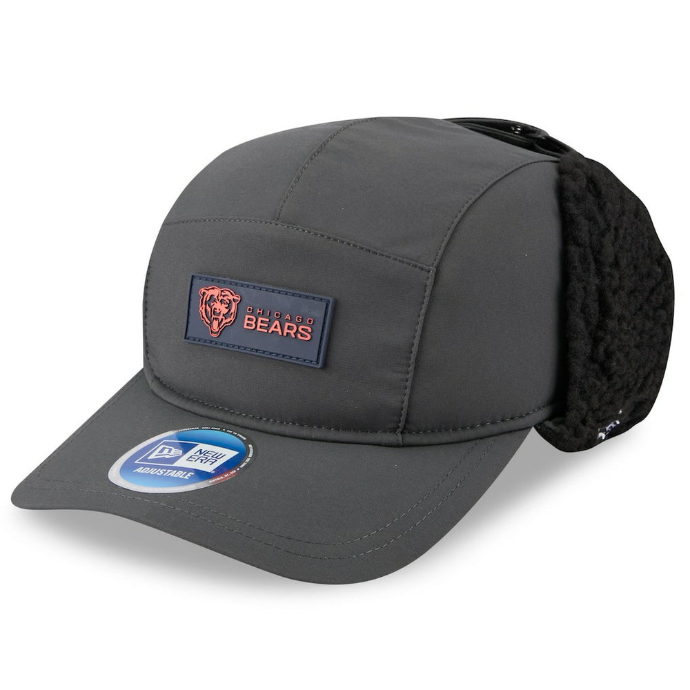 Chicago Bears New Era 2025 Sideline Cold Weather Runner Dog Ear Adjustable Hat