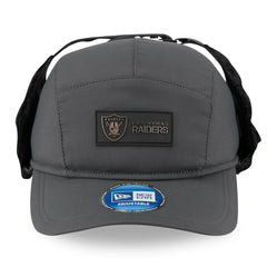 Las Vegas Raiders New Era 2025 Sideline Cold Weather Runner Dog Ear Adjustable Hat
