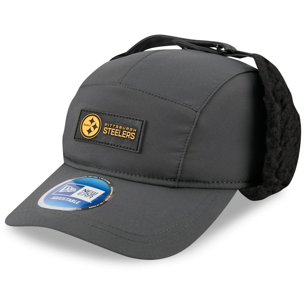 Pittsburgh Steelers New Era 2025 Sideline Cold Weather Runner Dog Ear Adjustable Hat