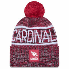 Arizona Cardinals New Era 2025 Sideline Cold Weather Cuffed Knit Hat with Pom